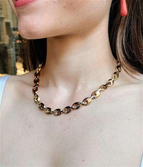  -  - Collana Baraka Donna in Oro BARAKA OVALI - BARAKA OVALI